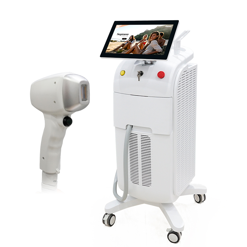 4D Titanium 2021 Vertical 3Wave Single Hand Laser Device For Hair Removal and Skin Rejuvenation
