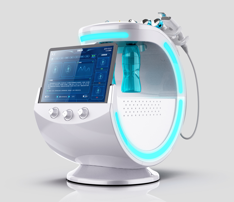 New Hydra face machines 7 in 1 Hydro aqua peeling device oxygen jet microdermabrasion ice blue dermabrasion